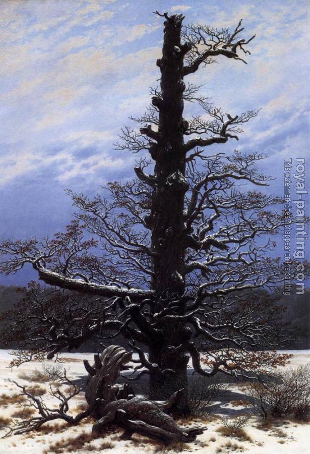 Caspar David Friedrich : The Oaktree In The Snow